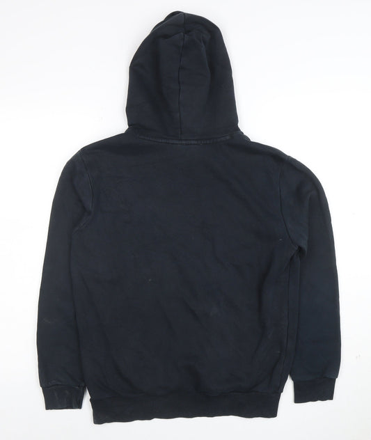 Puma Men's Black XS Pullover Hoodie Logo Fleece Sweatshirt