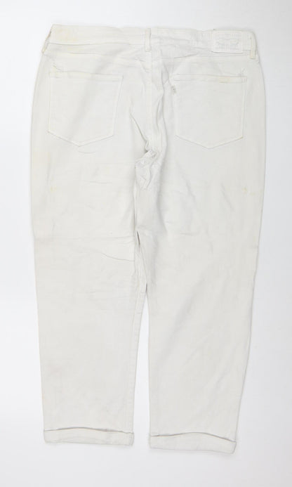 Levi Strauss & Co. Men's White Straight Denim Jeans Size 32 Regular