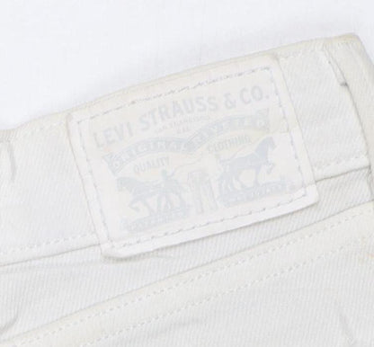 Levi Strauss & Co. Men's White Straight Denim Jeans Size 32 Regular