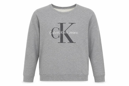 Calvin Klein Jeans Men's Grey Logo Sweatshirt Size S Pullover