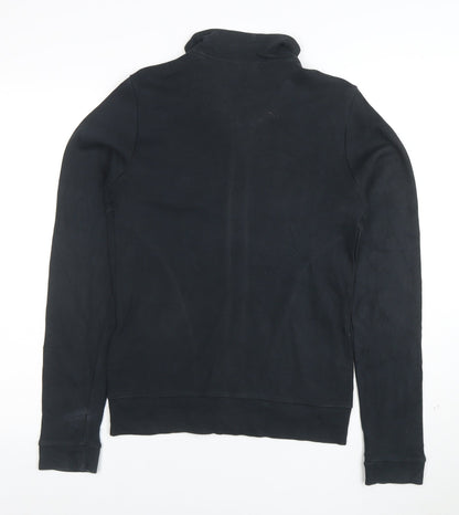 Adidas Women's Black Full Zip Sweatshirt Size 12 Cotton Blend