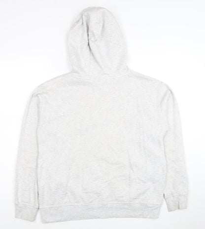 Disney Women's Grey Stitch Hoodie Size S Pullover Hooded Sweatshirt