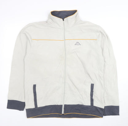 Kappa Men’s Beige Full Zip Sweatshirt XL Sports Jacket