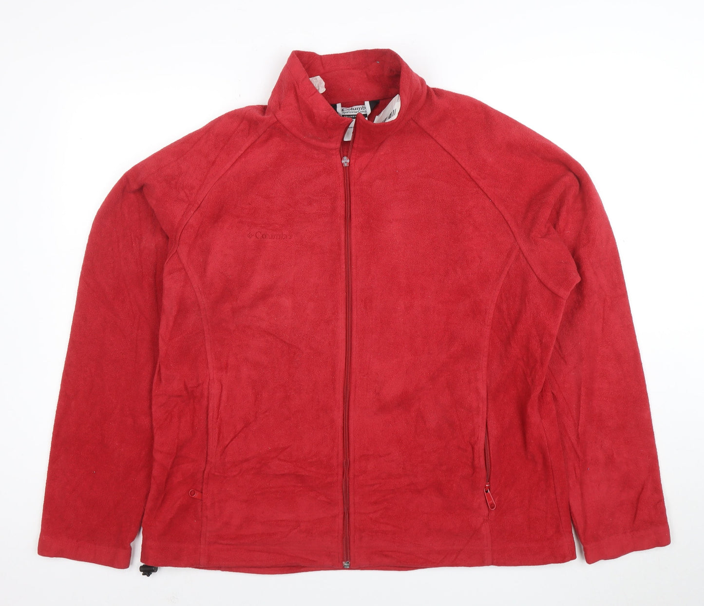 Columbia Unisex Red Fleece Full Zip Outdoor Jacket XL