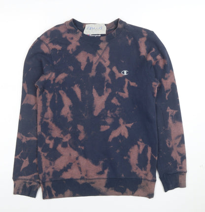 Champion Men's Multicoloured Tie Dye Pullover Sweatshirt M