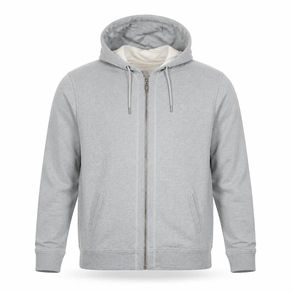 Timberland Mens Grey 2XL Full Zip Regular Fit Hoodie