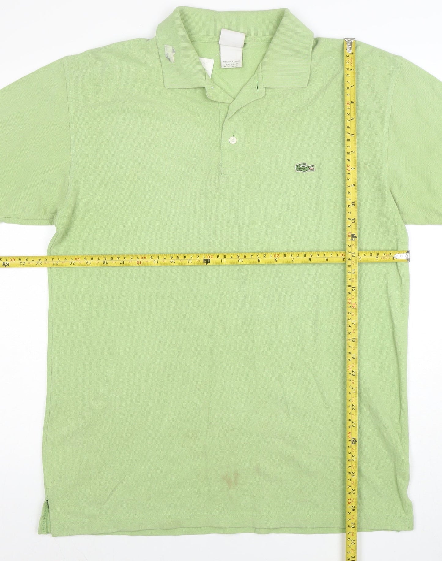 Lacoste Men's Green Cotton Polo Shirt Size XL Classic Fit
