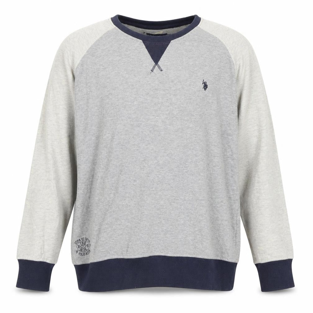 U.S. Polo Assn. Men's Grey Sweatshirt XXL Crew Neck Cotton Blend