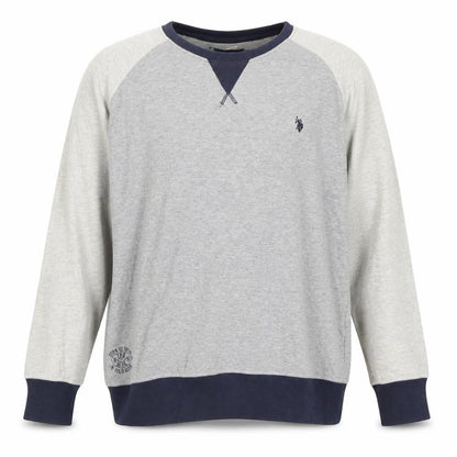 U.S. Polo Assn. Men's Grey Sweatshirt XXL Crew Neck Cotton Blend