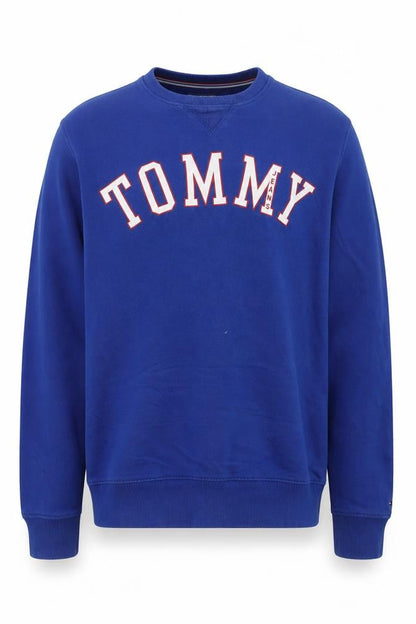 Tommy Jeans Men's Blue Crew Neck Pullover Sweatshirt Size S