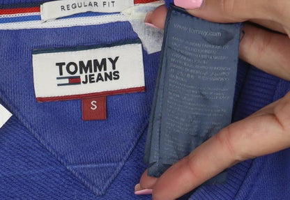 Tommy Jeans Men's Blue Crew Neck Pullover Sweatshirt Size S