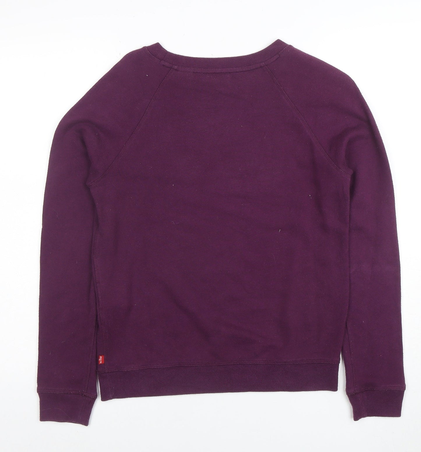 Levi's Womens Purple XS Pullover Graphic Logo Sweatshirt