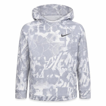 Nike Boys Grey Camouflage Dri-Fit Pullover Hoodie Size L