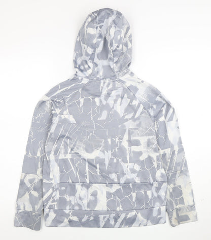Nike Boys Grey Camouflage Dri-Fit Pullover Hoodie Size L