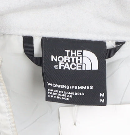The North Face Women's White Puffer Jacket M Lightweight Polyester