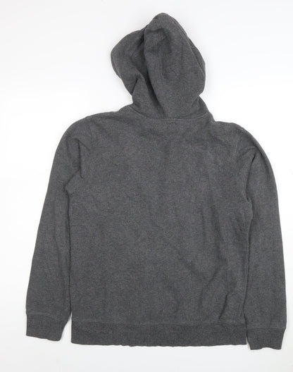 Champion Men's Grey XL Pullover Hoodie Fleece Logo Sweatshirt