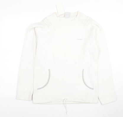 Adidas Men's White Regular Fit Pullover Sweatshirt M