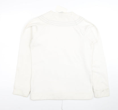 Adidas Men's White Regular Fit Pullover Sweatshirt M