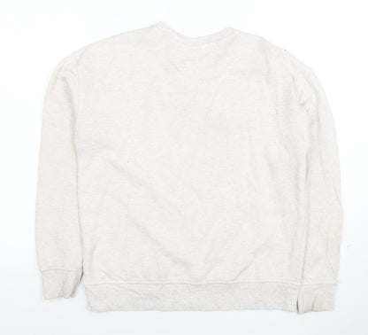 Disney Womens Beige Sweatshirt 2XS Mickey & Pluto Graphic Pullover