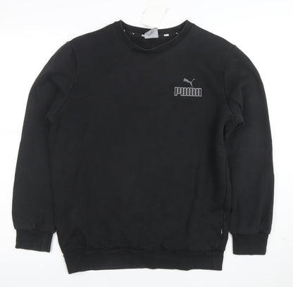 Puma Men's Black Small Pullover Crew Neck Sweatshirt