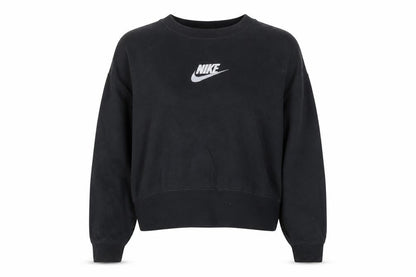 Nike Women's Black XS Cropped Crew Neck Sweatshirt