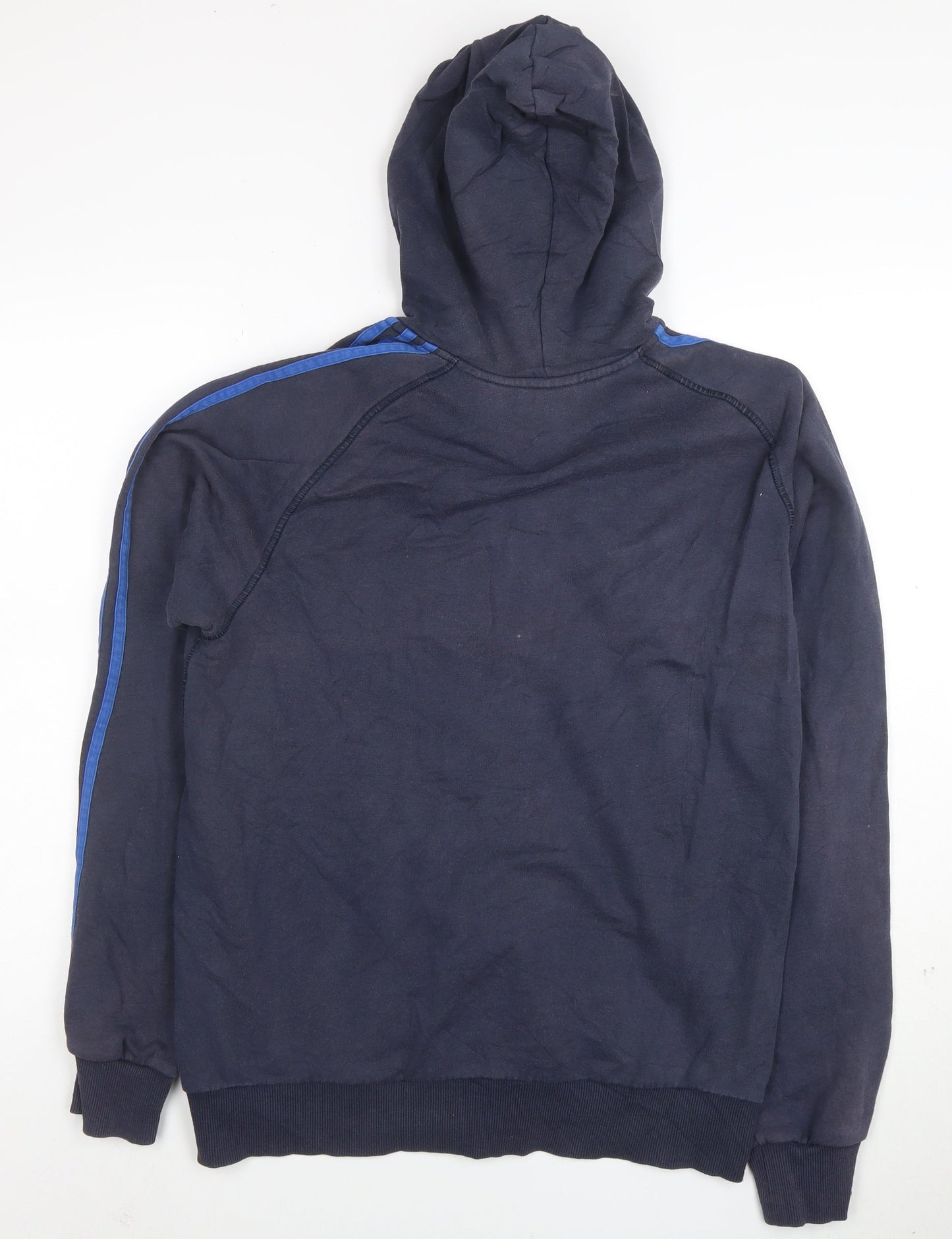 adidas Men's Blue Full Zip Hoodie Size M Sports Fleece