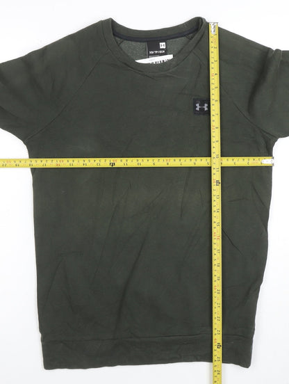 Under Armour Men's Green XS Crew Neck Pullover Sweatshirt