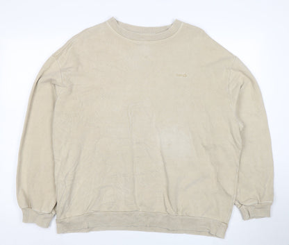 Levi's Men's Beige Cotton Crew Neck Pullover Sweatshirt M