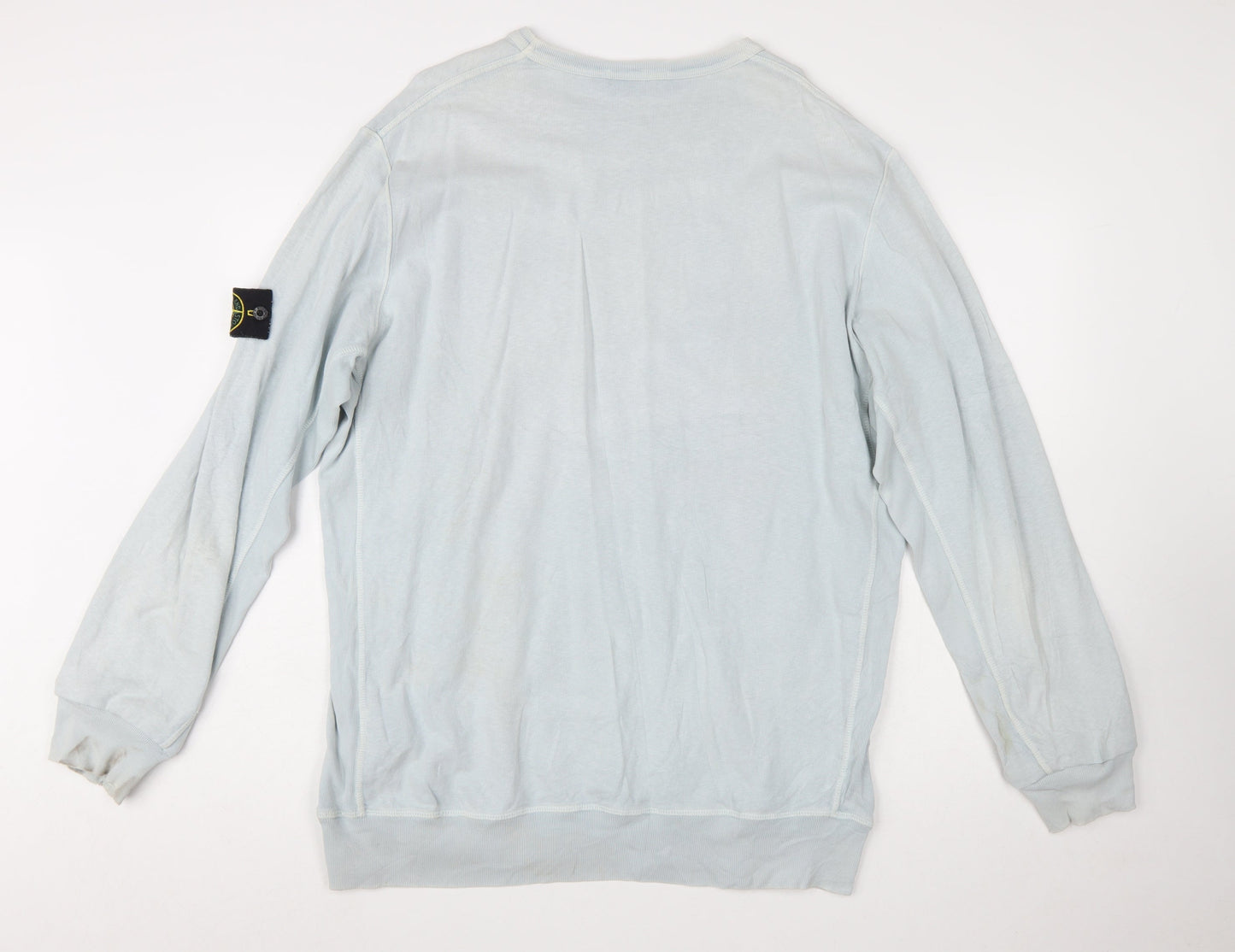 Stone Island Men’s Grey 3XL Pullover Cotton Sweatshirt