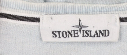 Stone Island Men’s Grey 3XL Pullover Cotton Sweatshirt