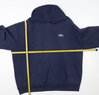 Umbro Men's Blue 2XL Pullover Hoodie Fleece Sweatshirt