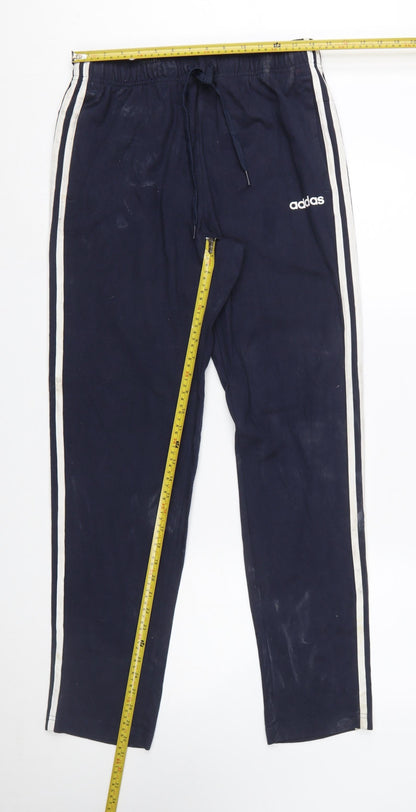 adidas Men's Blue Sweatpants Size M Elastic Waist Casual Trousers