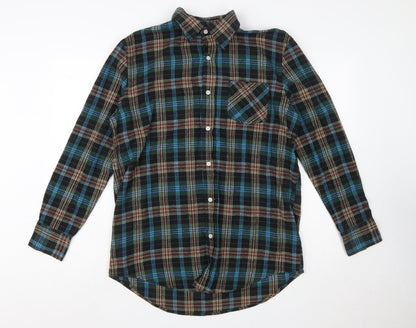 Activa Men's Multicoloured Plaid Flannel Button-Up Shirt L