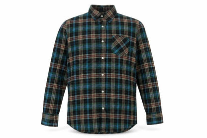 Activa Men's Multicoloured Plaid Flannel Button-Up Shirt L