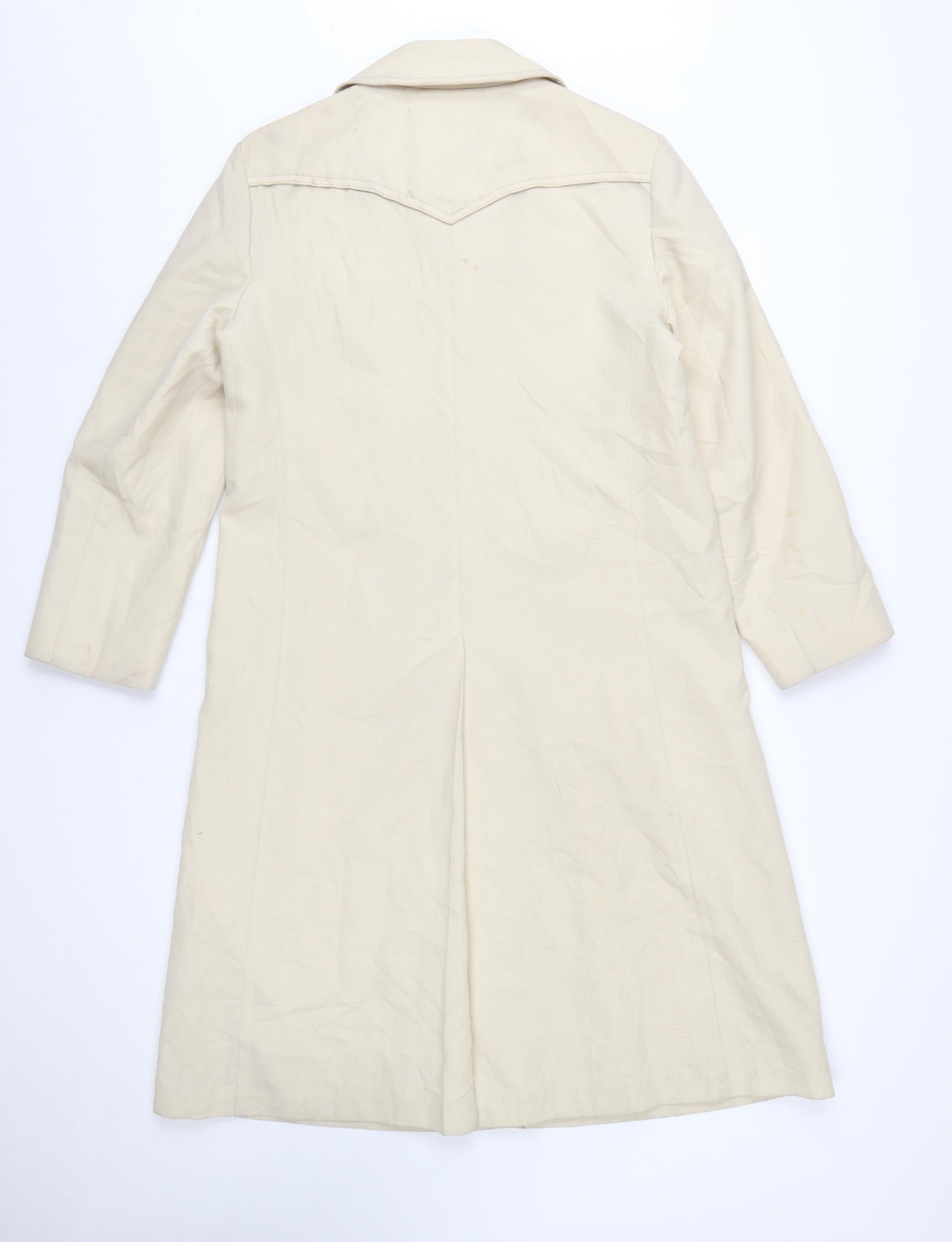 London Fog Women Beige Petite 10 Trench Coat Classic Long Water Resistant