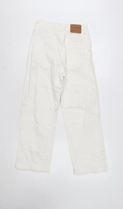Levi's Premium Women's White Ribcage Straight Jeans Size 24