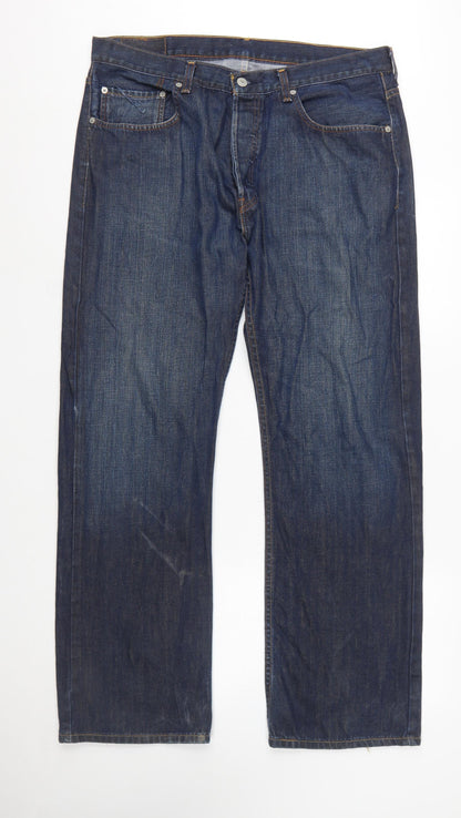 Levi's 758 Men's Blue Straight Fit Denim Jeans W36 L32