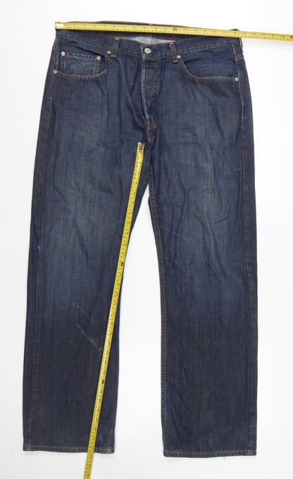 Levi's 758 Men's Blue Straight Fit Denim Jeans W36 L32