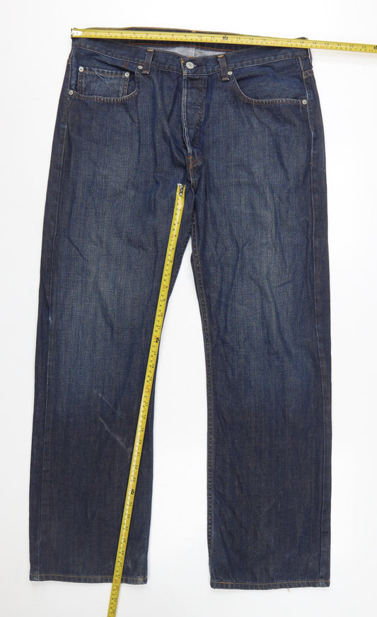 Levi's 758 Men's Blue Straight Fit Denim Jeans W36 L32