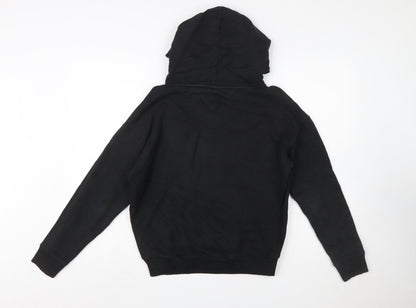 Tommy Jeans Women Black Small Pullover Hoodie Cotton Casual