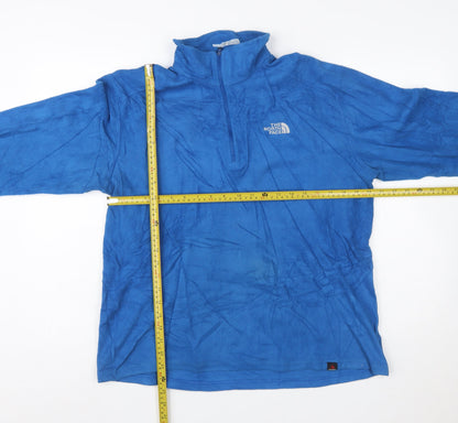 The North Face Men’s Blue Fleece 1/4 Zip Pullover Sweatshirt M