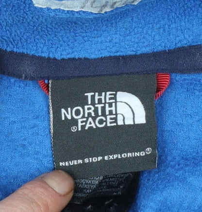 The North Face Men’s Blue Fleece 1/4 Zip Pullover Sweatshirt M