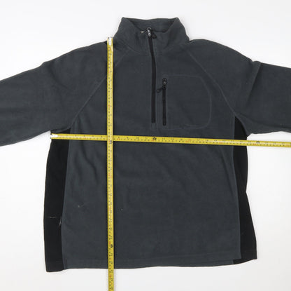 Starter Men’s Grey L Fleece Pullover 1/4 Zip Sweatshirt