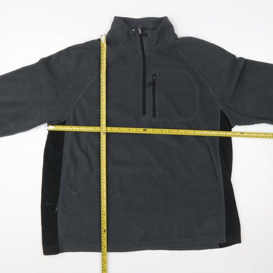 Starter Men’s Grey L Fleece Pullover 1/4 Zip Sweatshirt