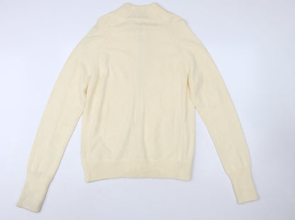 Disney Women’s Ivory Full Zip Mock Neck Jumper XL Cruise Line