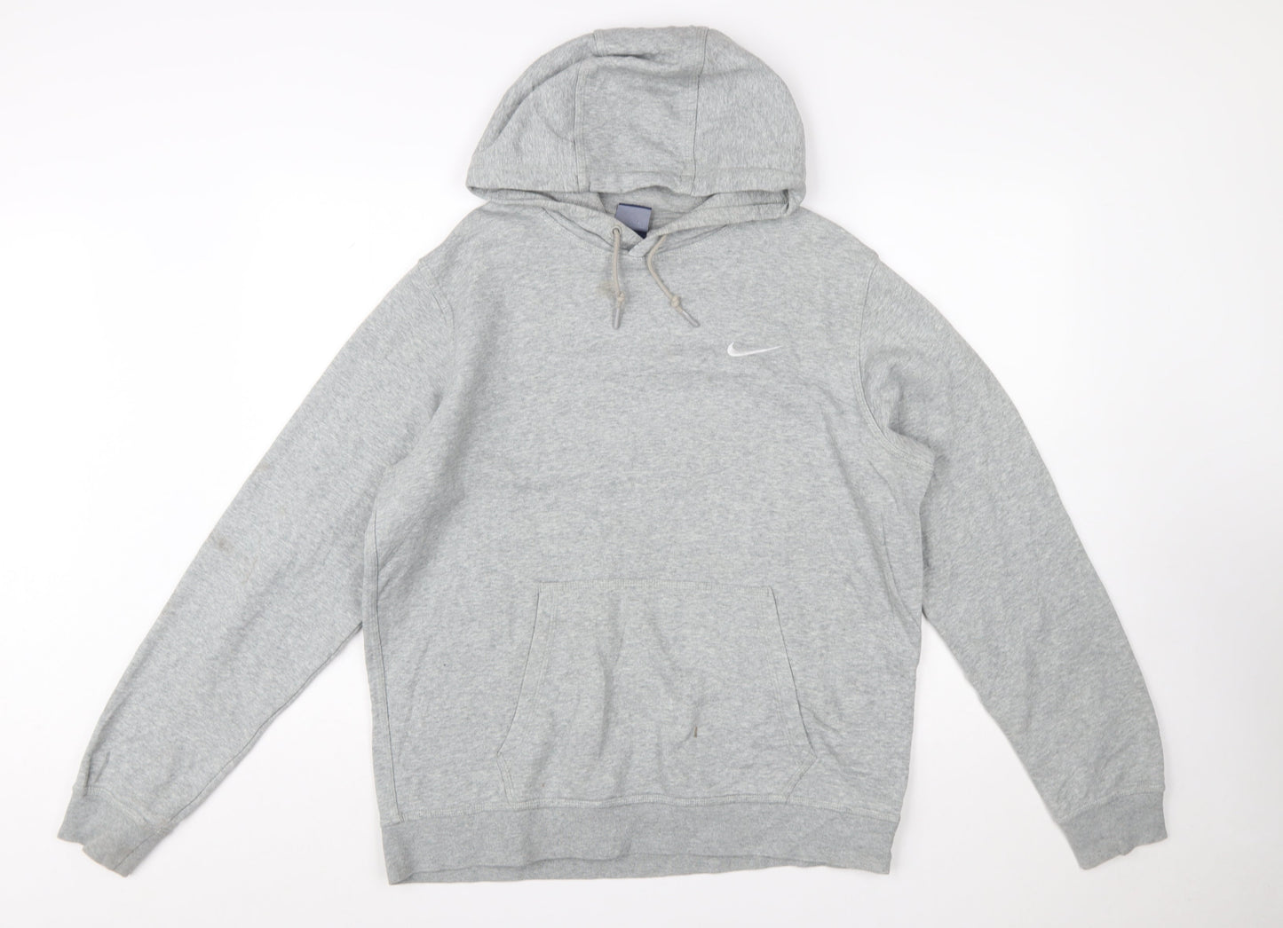 Nike Women’s Grey Pullover Hoodie L Cotton Blend Casual