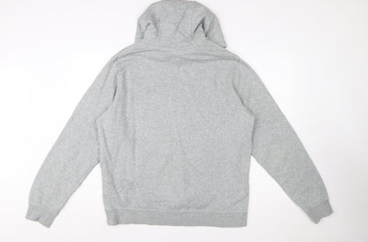 Nike Women’s Grey Pullover Hoodie L Cotton Blend Casual