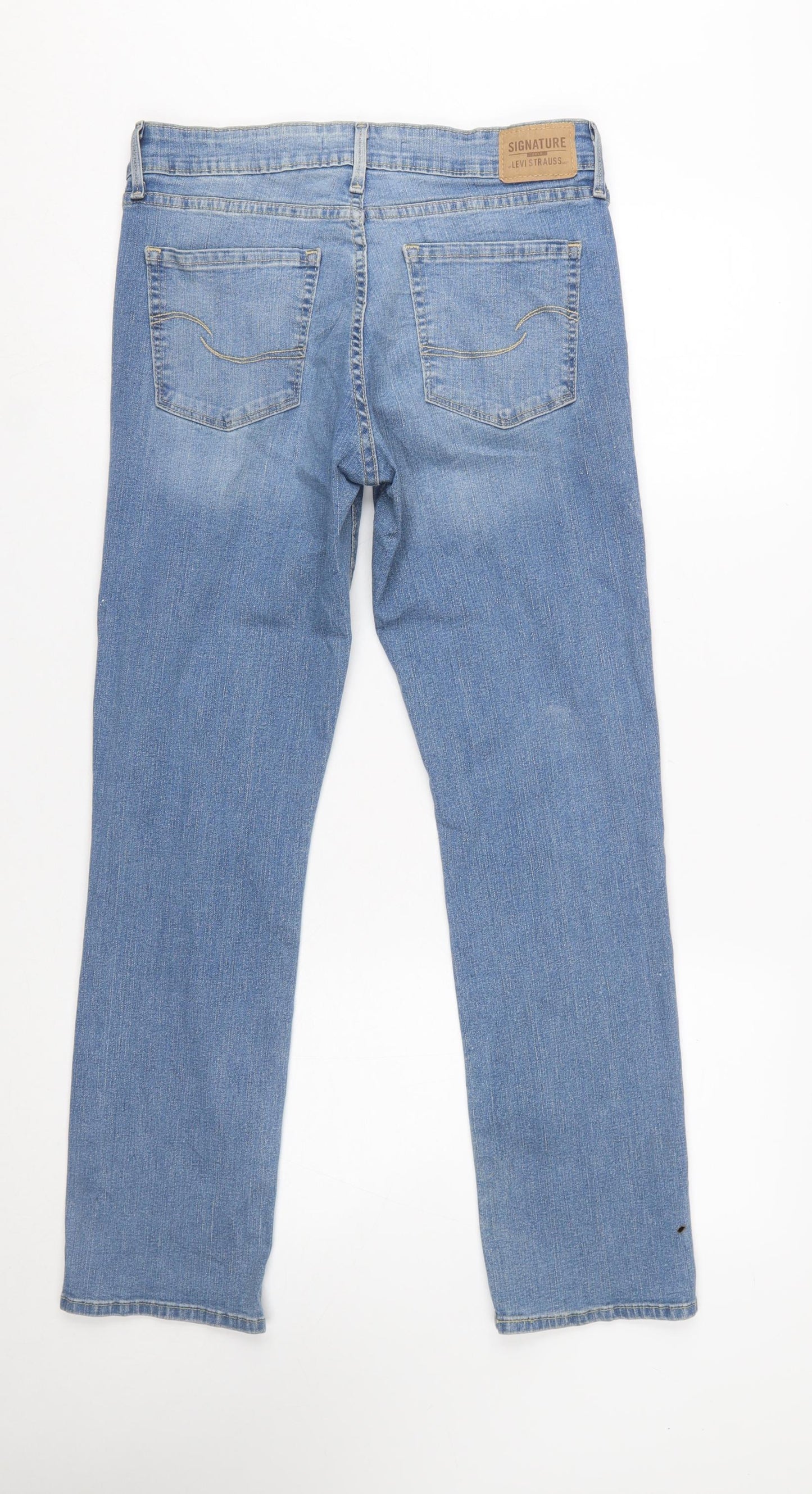 Levi Strauss Women’s Blue Mid Rise Slim Straight Jeans Size 10 Slim