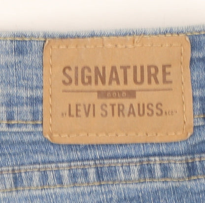 Levi Strauss Women’s Blue Mid Rise Slim Straight Jeans Size 10 Slim