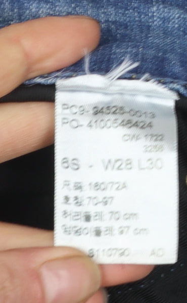 Levi Strauss Women’s Blue Mid Rise Slim Straight Jeans Size 10 Slim